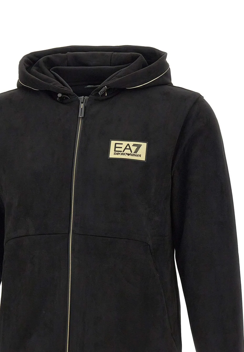 Ea7 Emporio Armani Chenille Zip-Up Hoodie