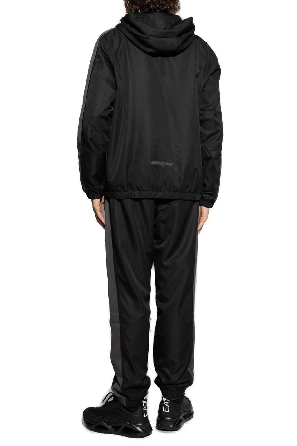 Ea7 Emporio Armani Logo Printed Two Piece Tracksuit Set