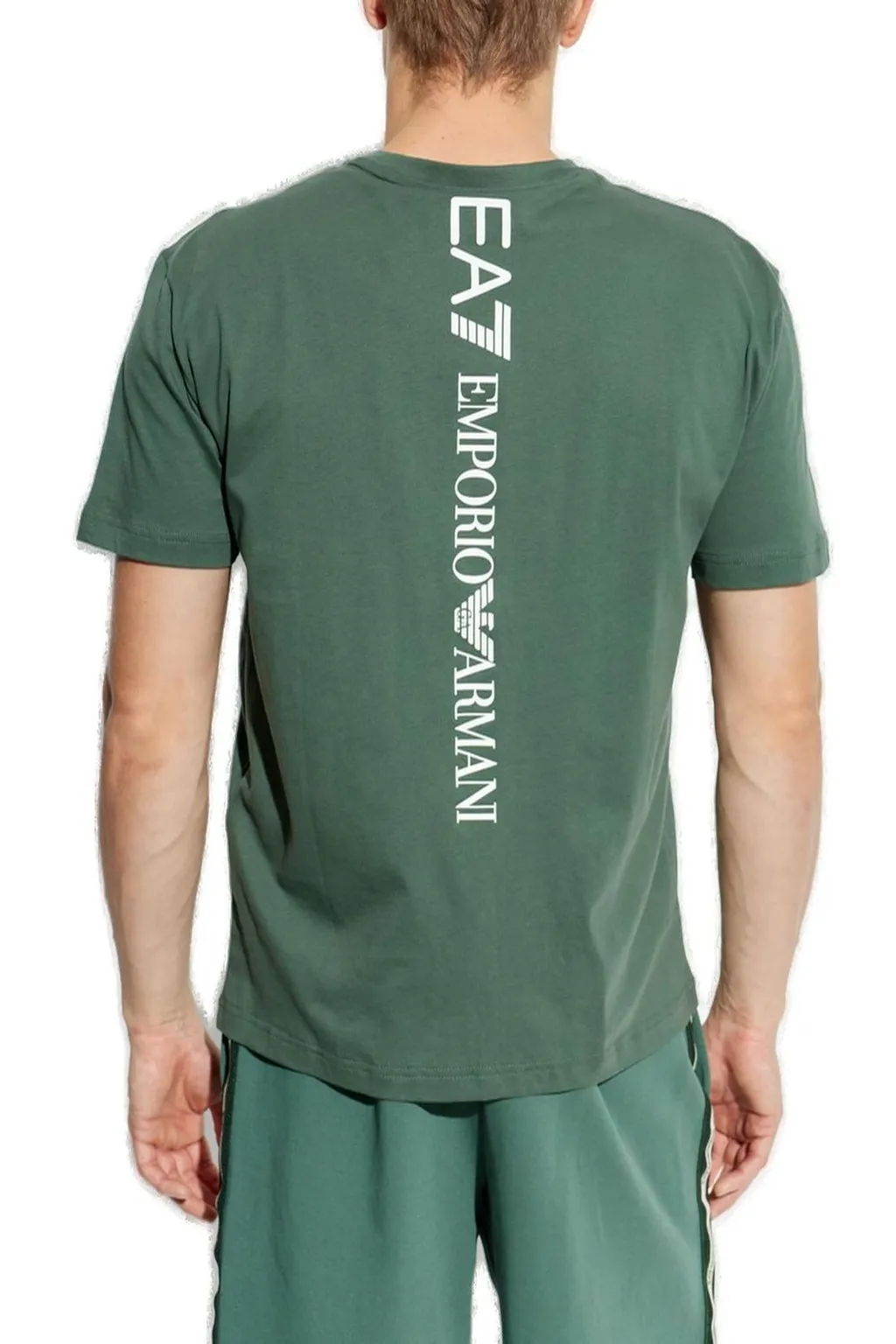 Ea7 Emporio Armani Logo Detailed Crewneck T-Shirt