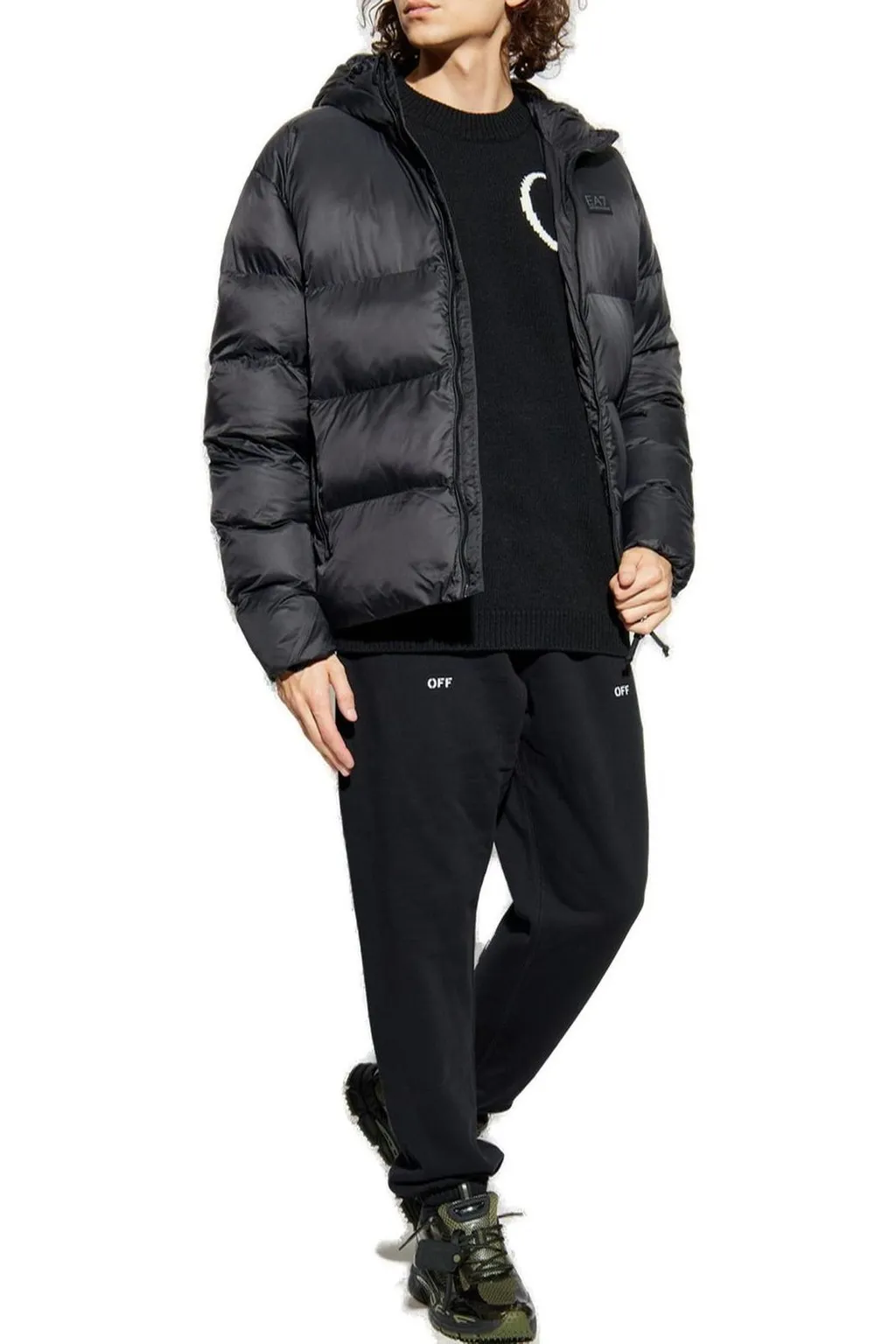 Ea7 Emporio Armani Hooded Padded Jacket