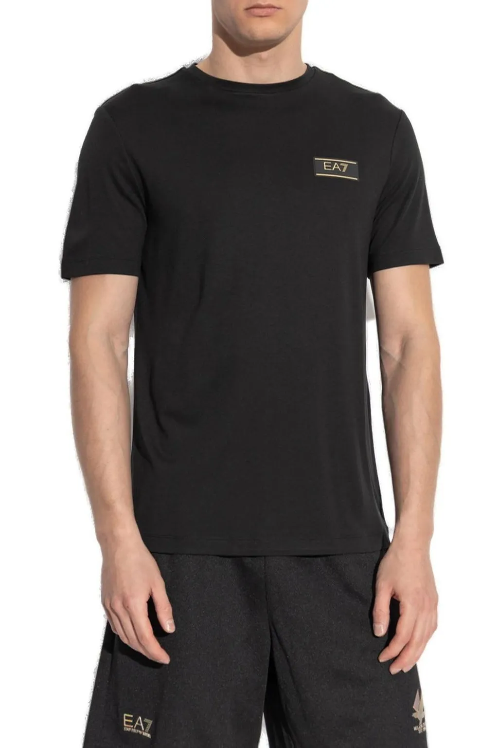 Ea7 Emporio Armani Logo Patch Crewneck T-Shirt