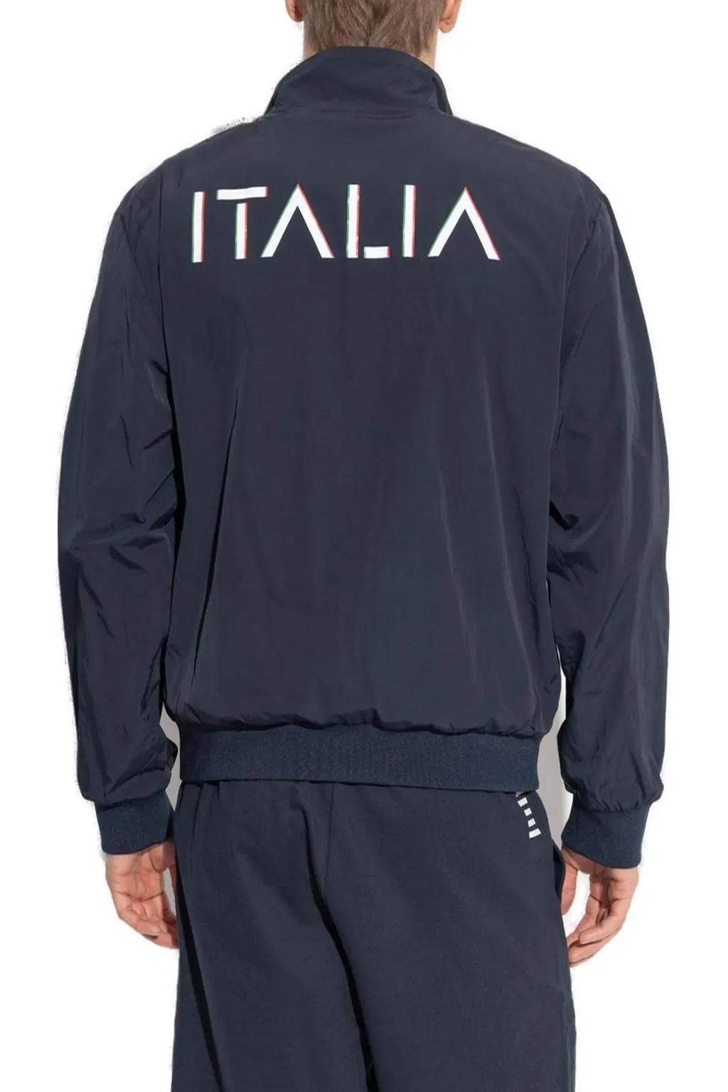 Ea7 Emporio Armani Logo-Printed Zipped Jacket