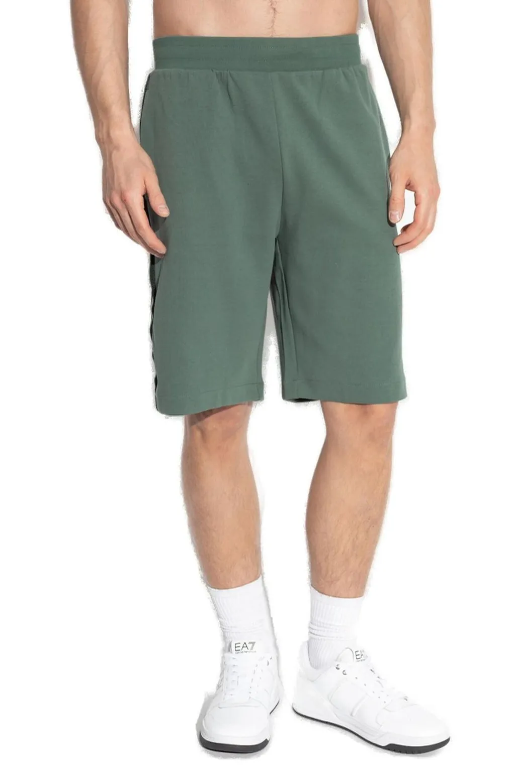 Ea7 Emporio Armani Logo Detailed Track Shorts