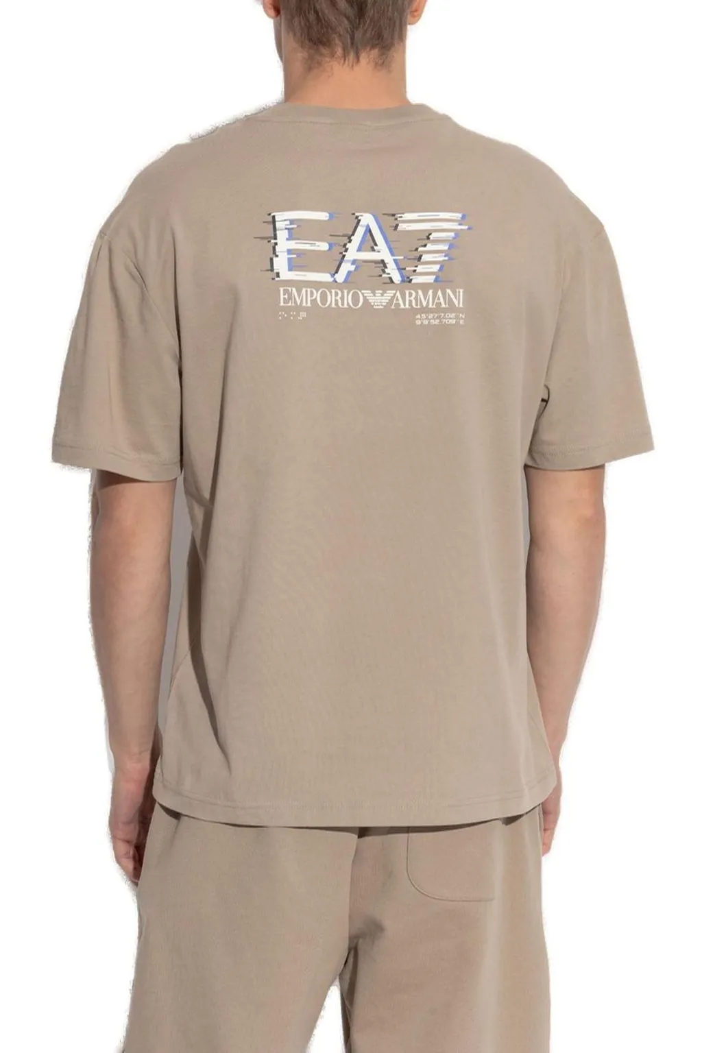 Ea7 Emporio Armani Logo Printed Crewneck T-Shirt