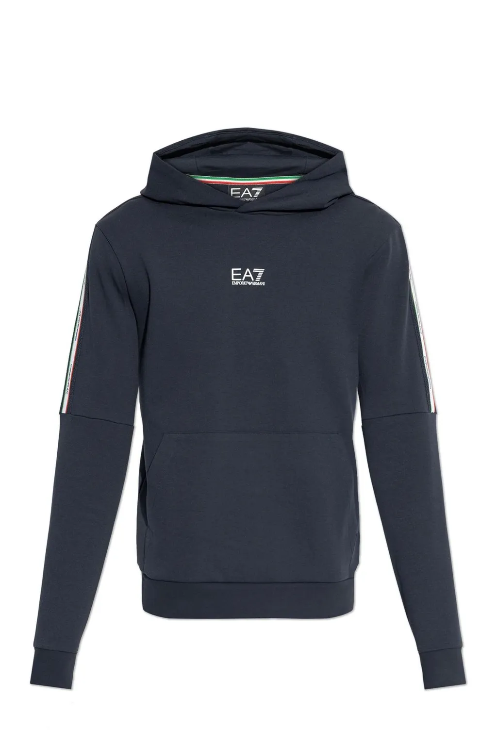 Ea7 Emporio Armani Logo Printed Hoodie