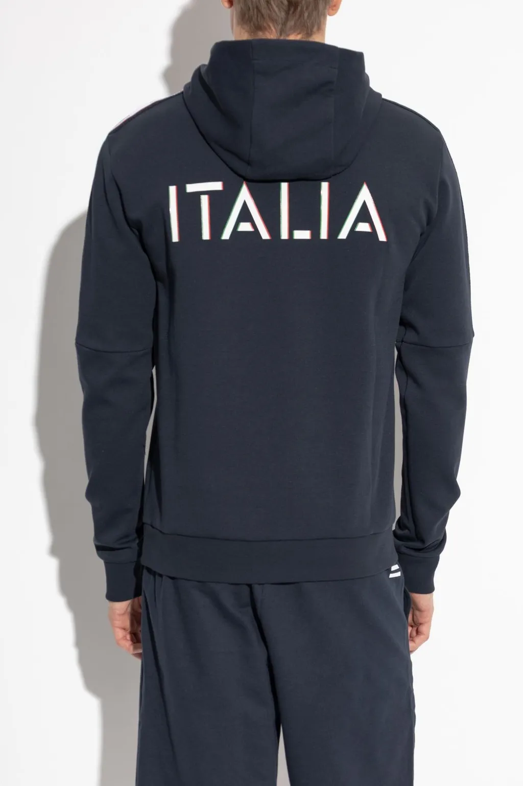 Ea7 Emporio Armani Logo Printed Hoodie