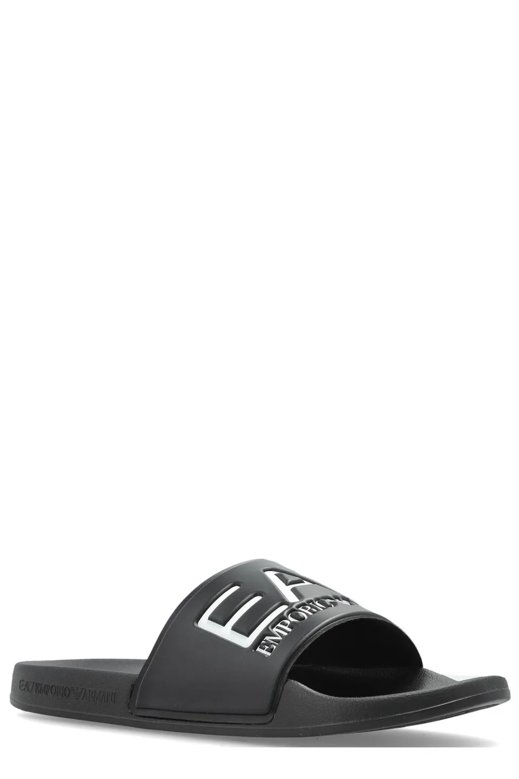 Ea7 Emporio Armani Logo Embossed Slide Sandals