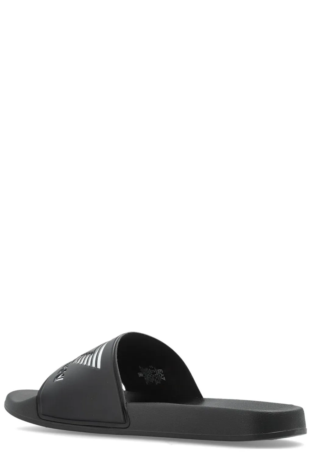 Ea7 Emporio Armani Logo Embossed Slide Sandals