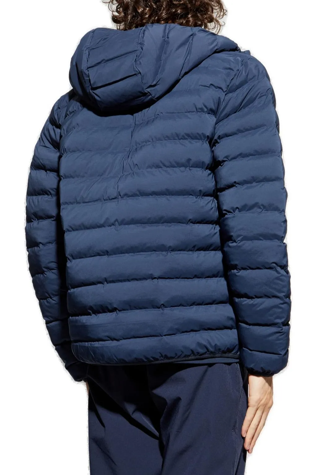 Ea7 Emporio Armani Logo Patch Zip-Up Jacket