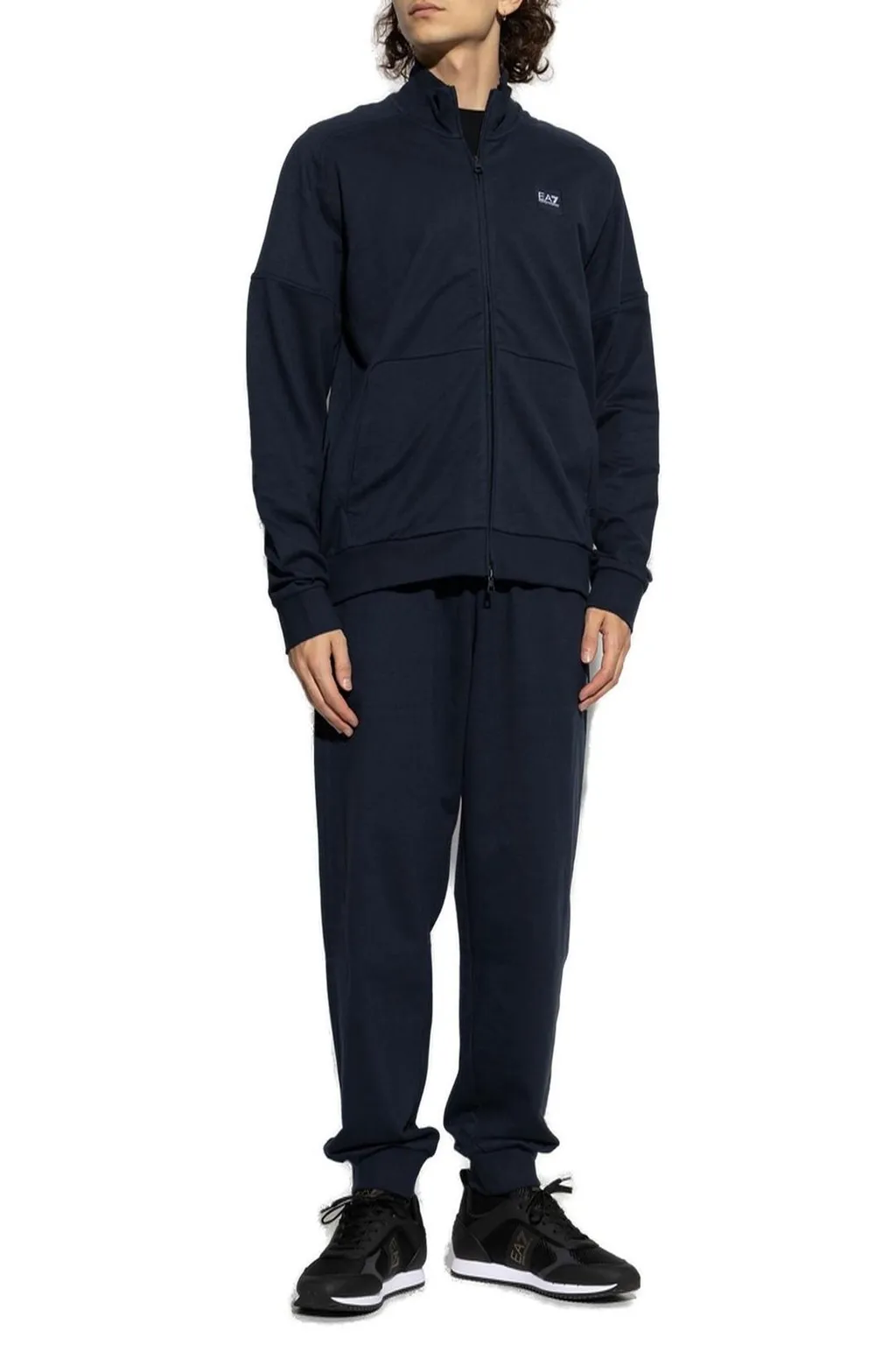 Ea7 Emporio Armani Two-Piece Logo Patch Tracksuit Set