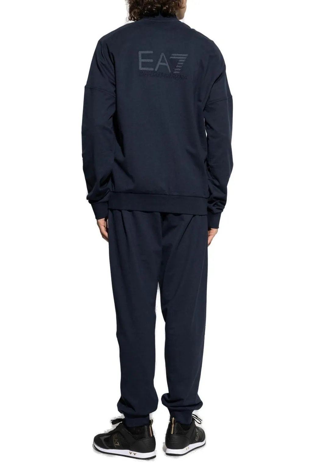 Ea7 Emporio Armani Two-Piece Logo Patch Tracksuit Set