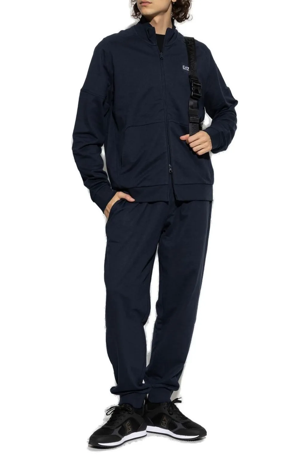Ea7 Emporio Armani Two-Piece Logo Patch Tracksuit Set