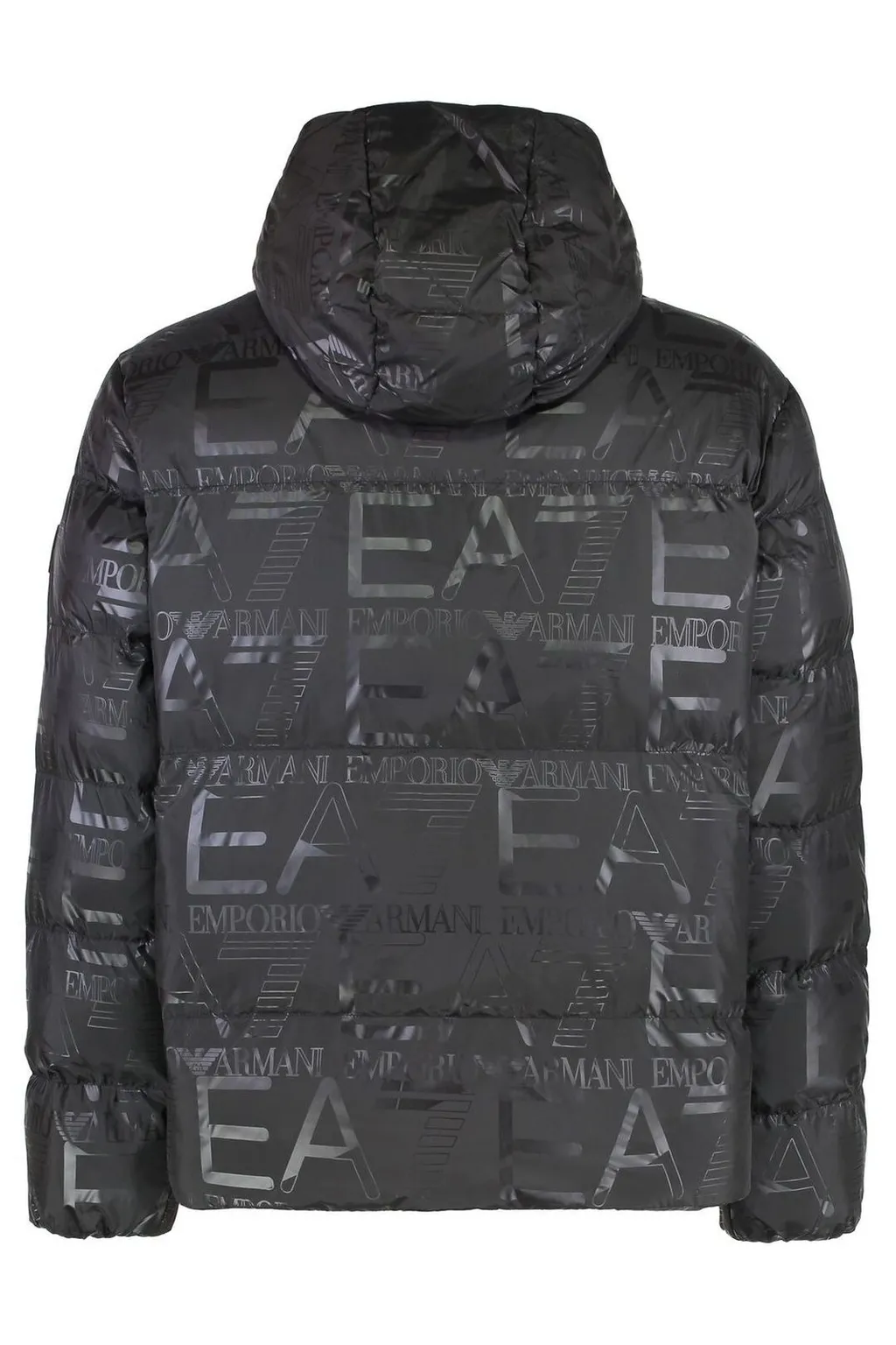 Ea7 Emporio Armani Hooded Full Zip Down Jacket