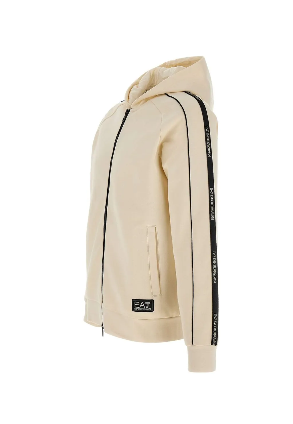 Ea7 Emporio Armani Logo Patch Hooded Sweatshirt