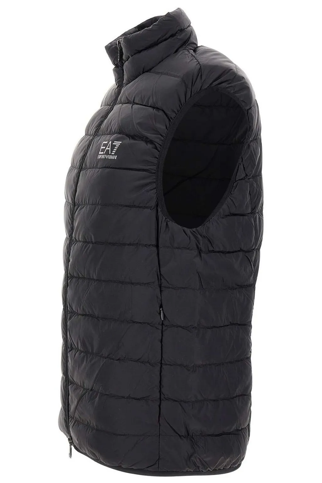 Ea7 Emporio Armani Logo Printed Quilted Padded Gilet