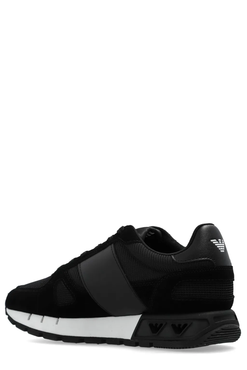 Ea7 Emporio Armani Logo-Printed Panelled Lace-Up Sneakers