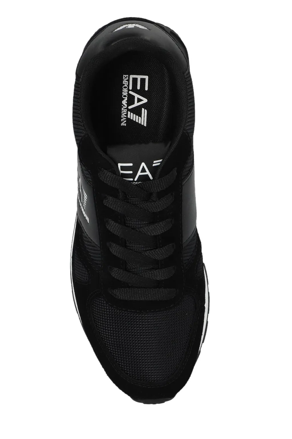 Ea7 Emporio Armani Logo-Printed Panelled Lace-Up Sneakers