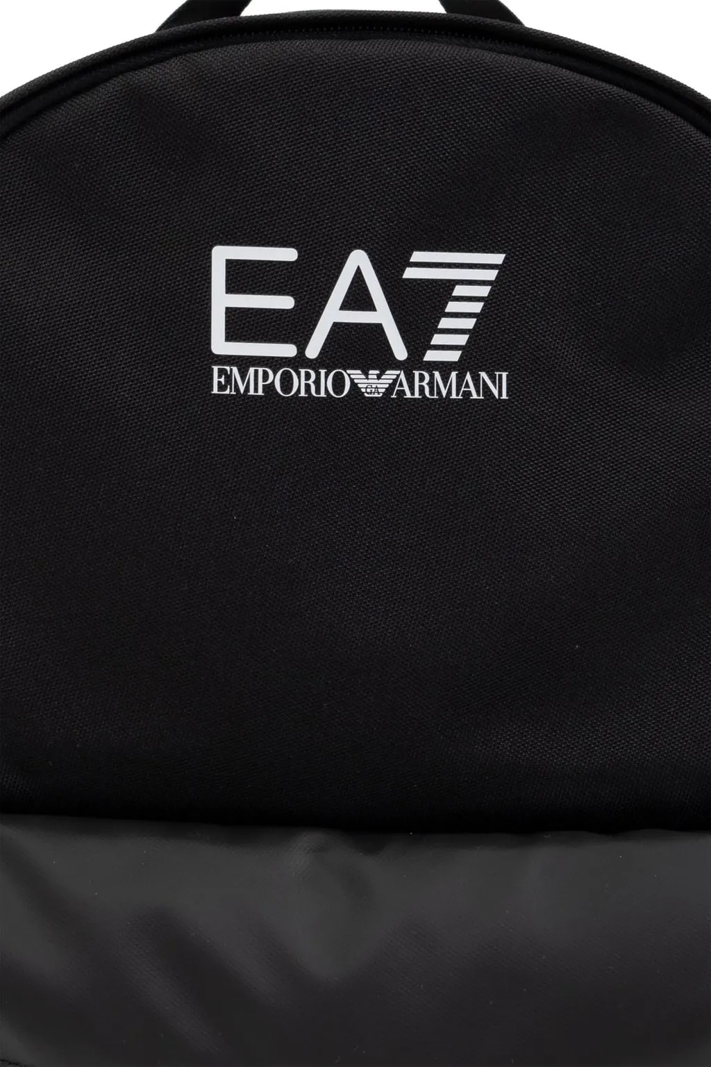 Ea7 Emporio Armani Logo Printed Zip-Up Backpack