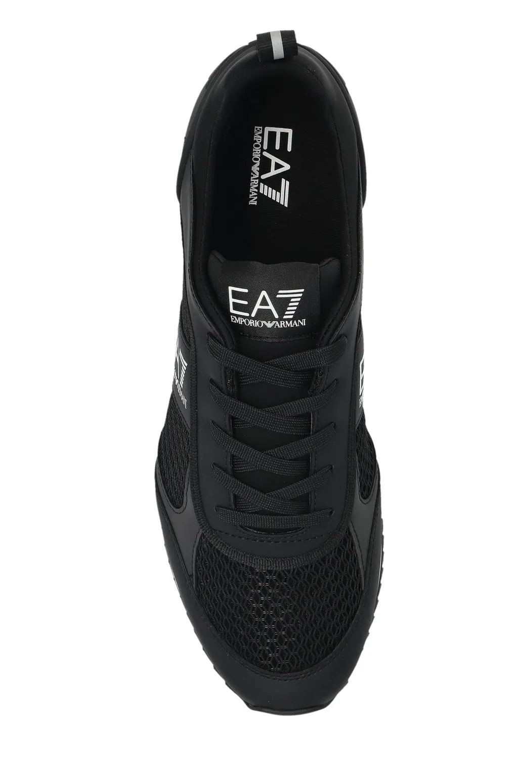 Ea7 Emporio Armani Mesh Panelled Lace-Up Running Shoes