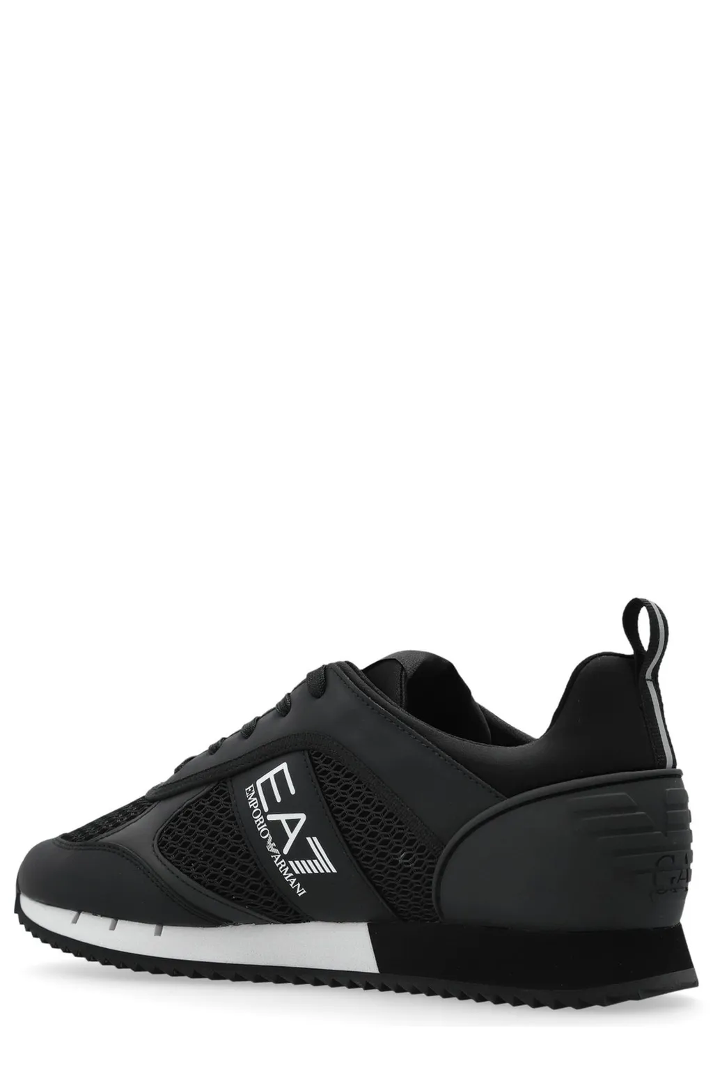 Ea7 Emporio Armani Mesh Panelled Lace-Up Running Shoes