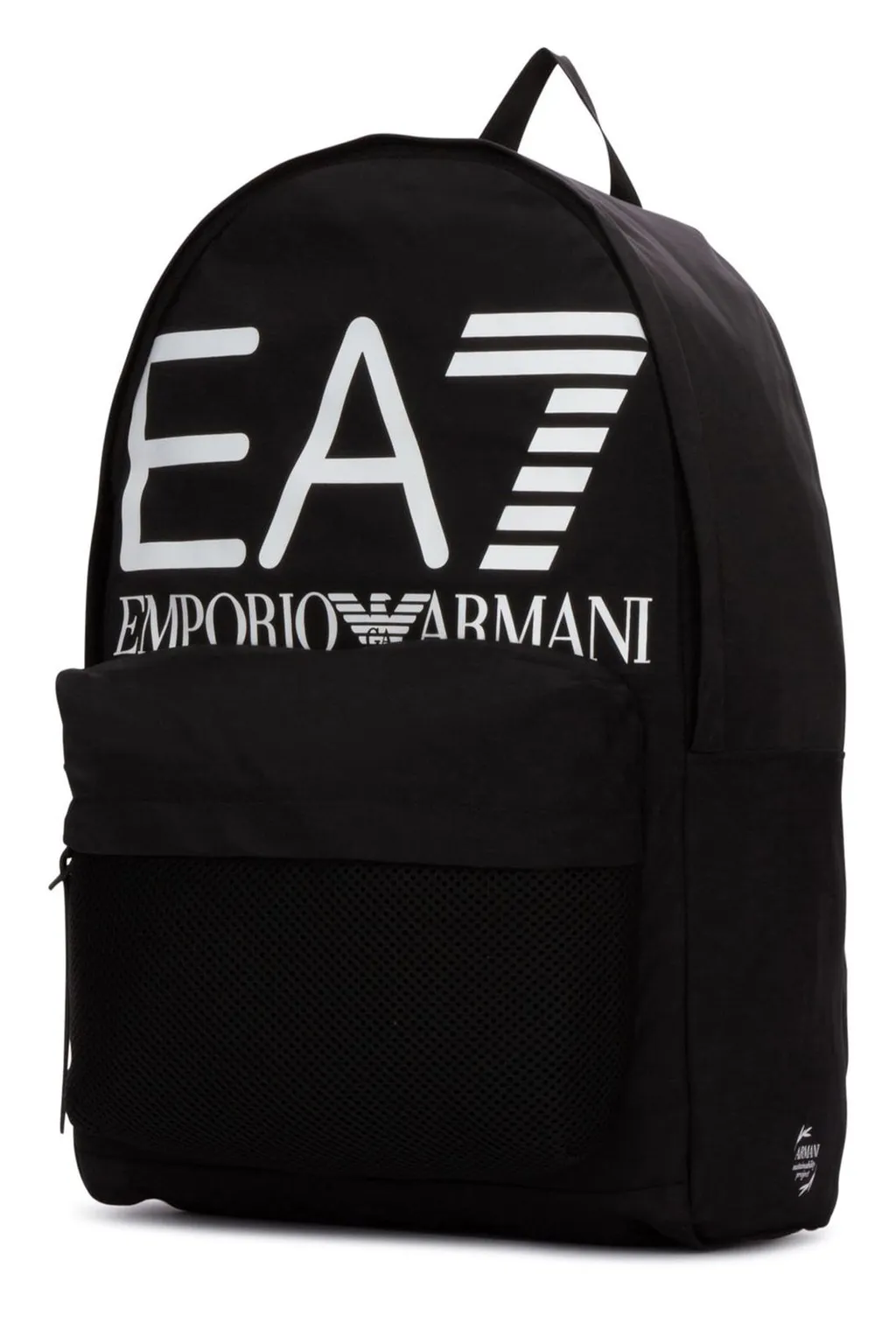 Ea7 Emporio Armani Logo Printed Zipped Backpack