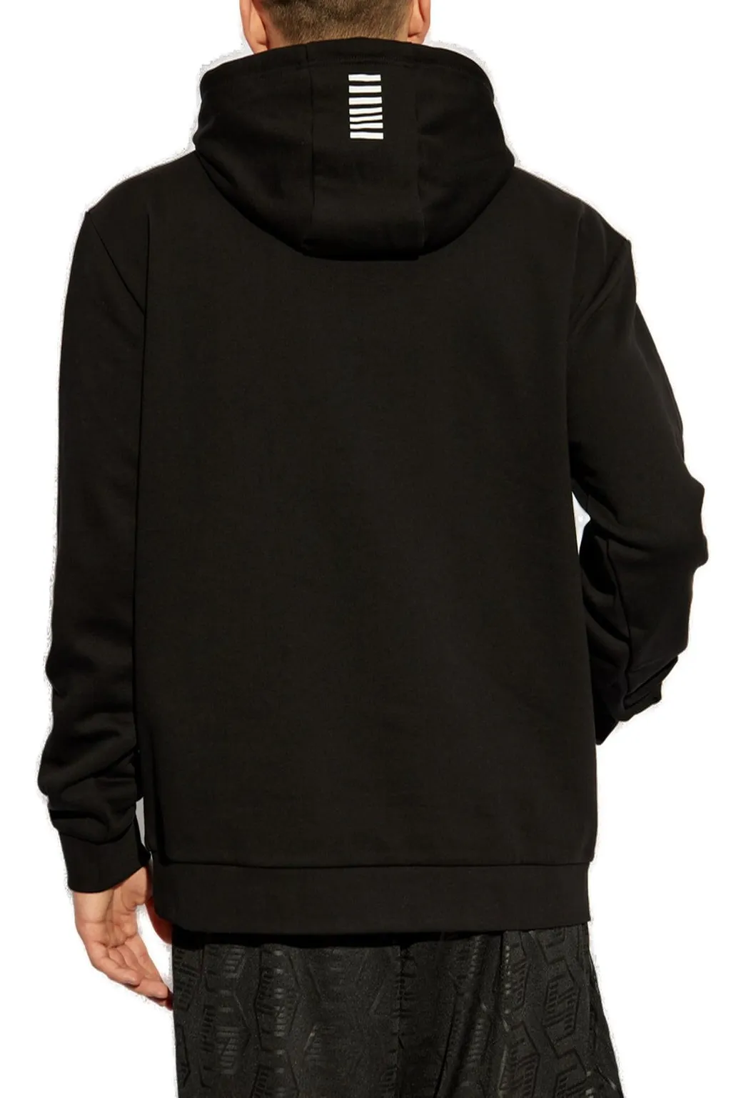 Ea7 Emporio Armani Drawstring Long-Sleeved Hoodie