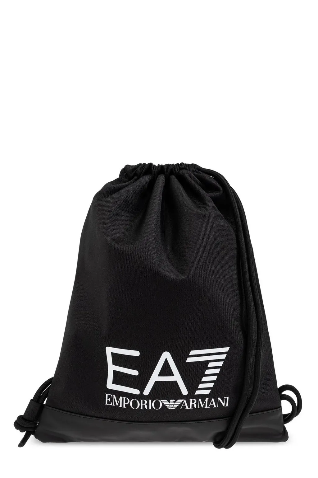 Ea7 Emporio Armani Logo Printed Drawstring Backpack