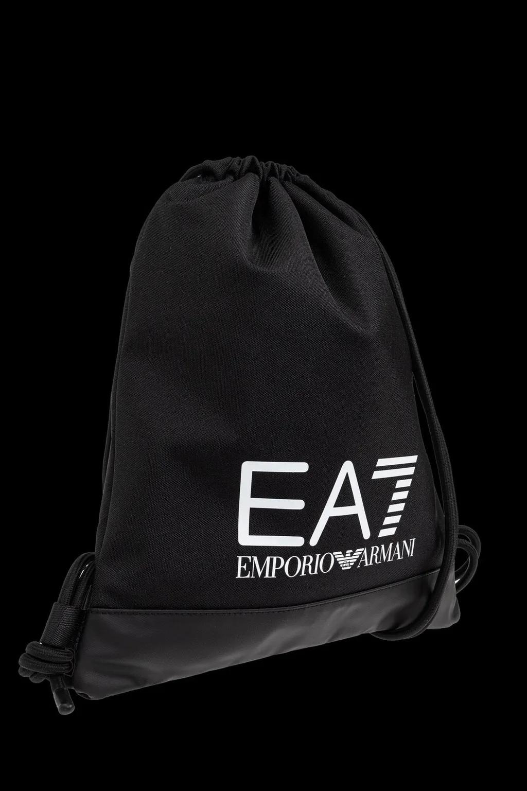 Ea7 Emporio Armani Logo Printed Drawstring Backpack