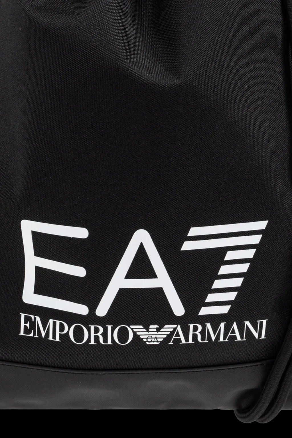 Ea7 Emporio Armani Logo Printed Drawstring Backpack