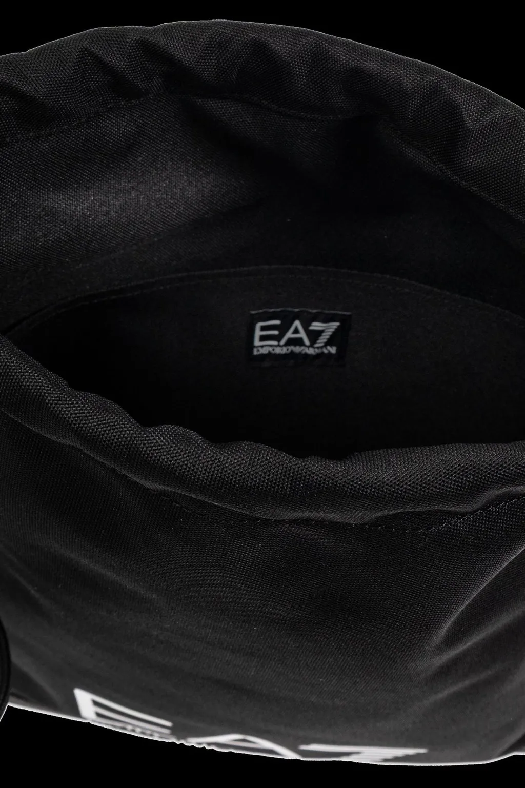 Ea7 Emporio Armani Logo Printed Drawstring Backpack