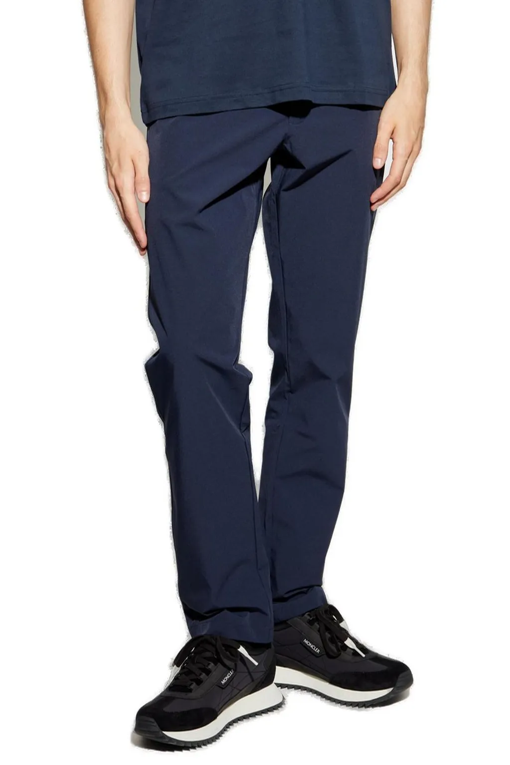 Ea7 Emporio Armani Logo Embossed Tapered Pants