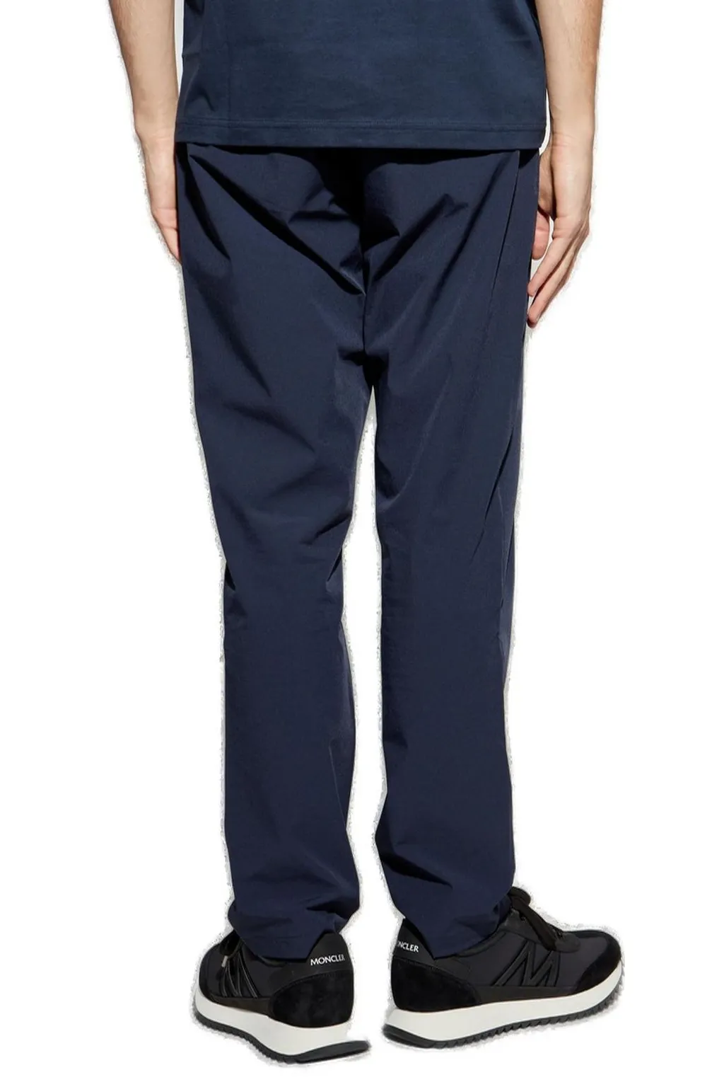 Ea7 Emporio Armani Logo Embossed Tapered Pants