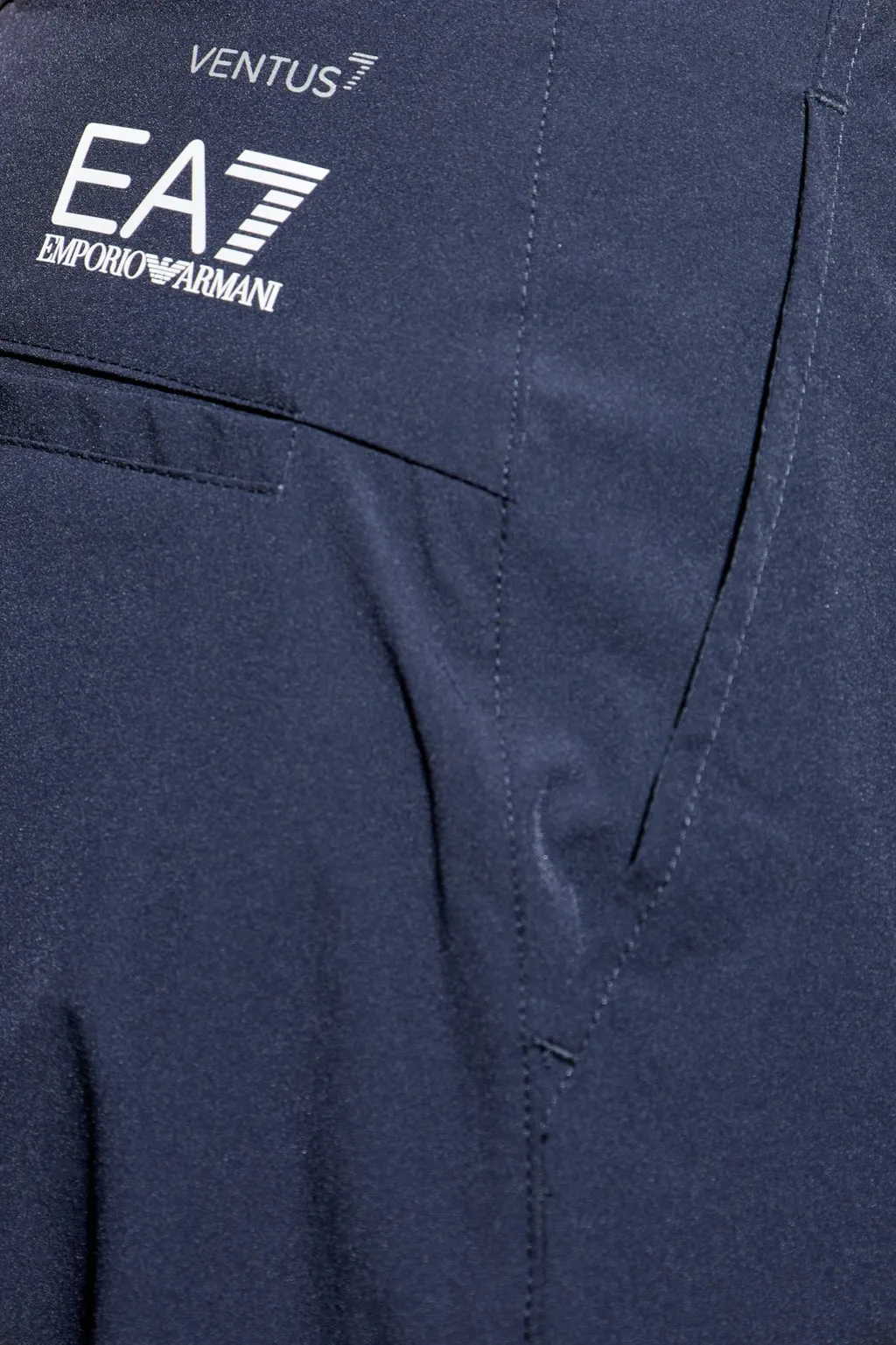 Ea7 Emporio Armani Logo Embossed Tapered Pants
