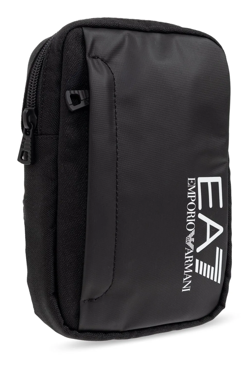 Ea7 Emporio Armani Logo Printed Zip-Up Shoulder Bag