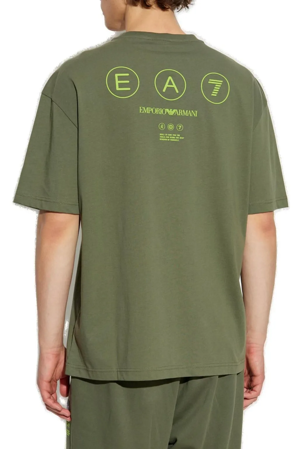 Ea7 Emporio Armani Logo Patch Crewneck T-Shirt