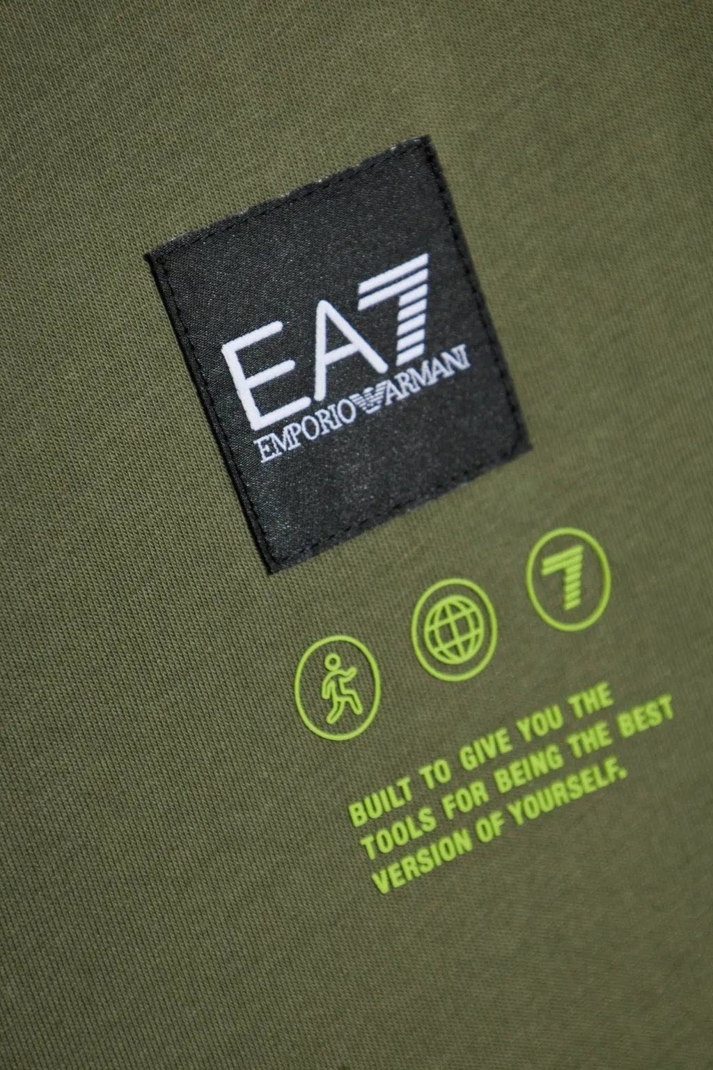 Ea7 Emporio Armani Logo Patch Crewneck T-Shirt