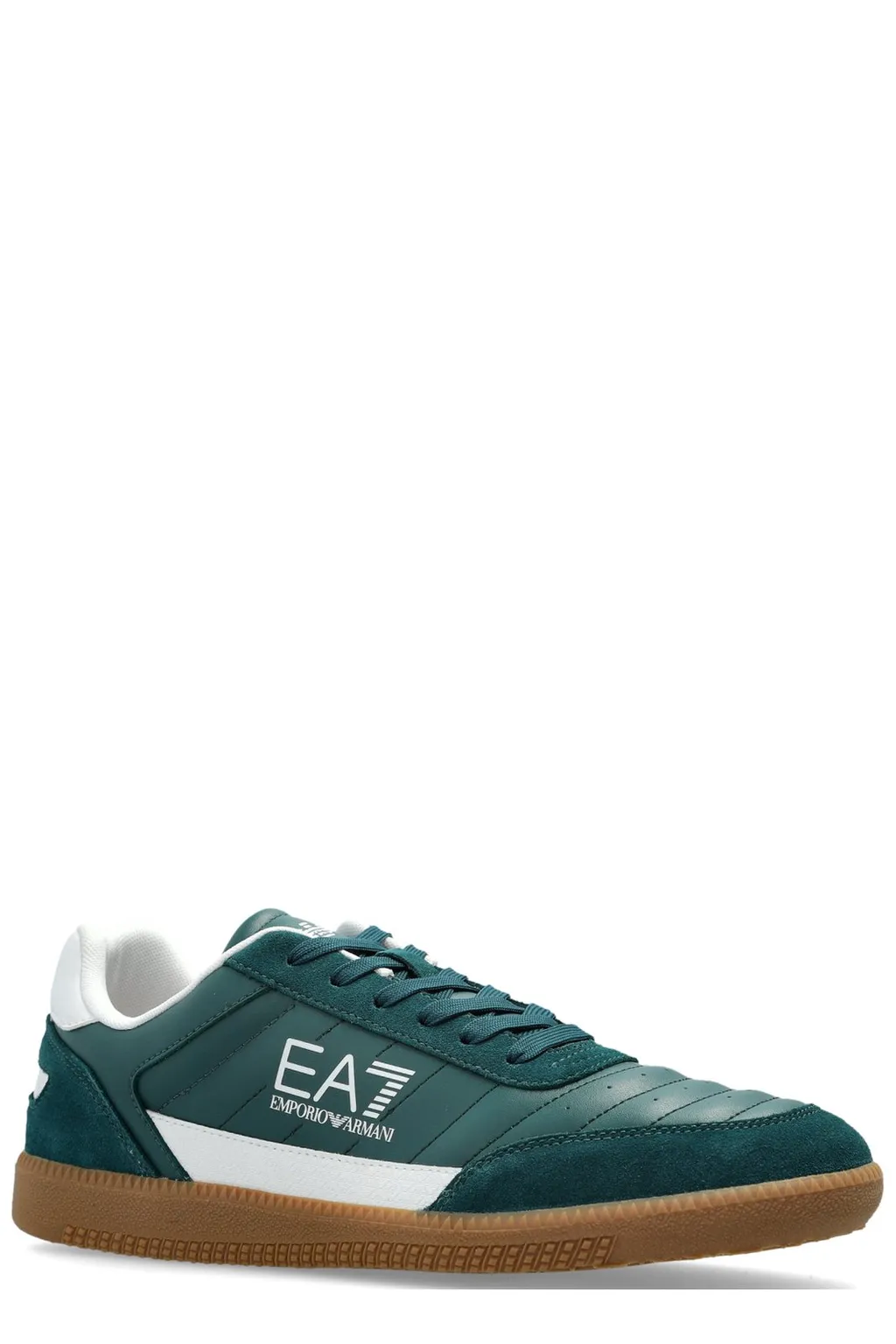 Ea7 Emporio Armani Logo Printed Lace-Up Sneakers