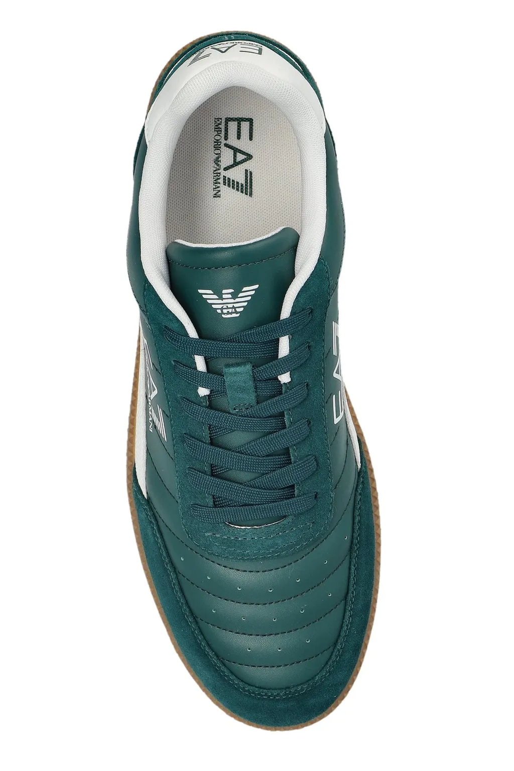 Ea7 Emporio Armani Logo Printed Lace-Up Sneakers