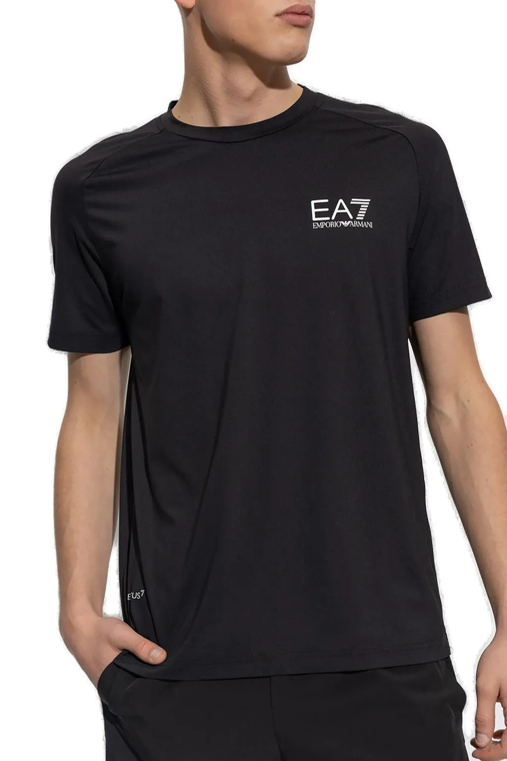 Ea7 Emporio Armani Logo-Printed Crewneck T-Shirt