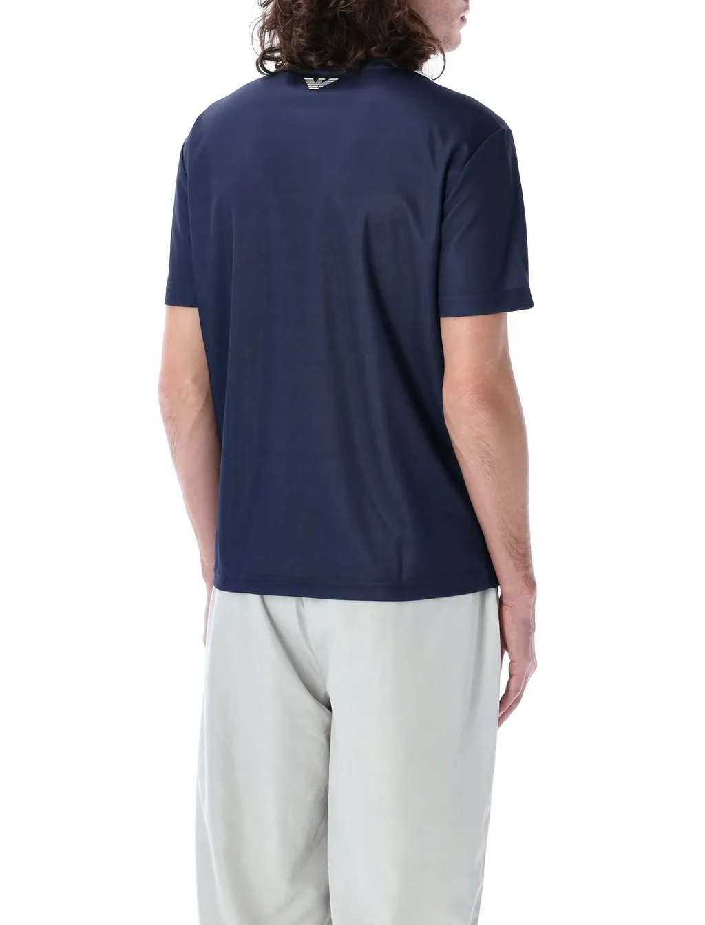 Ea7 Emporio Armani Logo Printed Crewneck T-Shirt