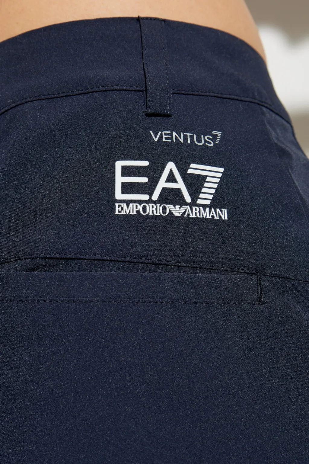 Ea7 Emporio Armani Logo Print Shorts