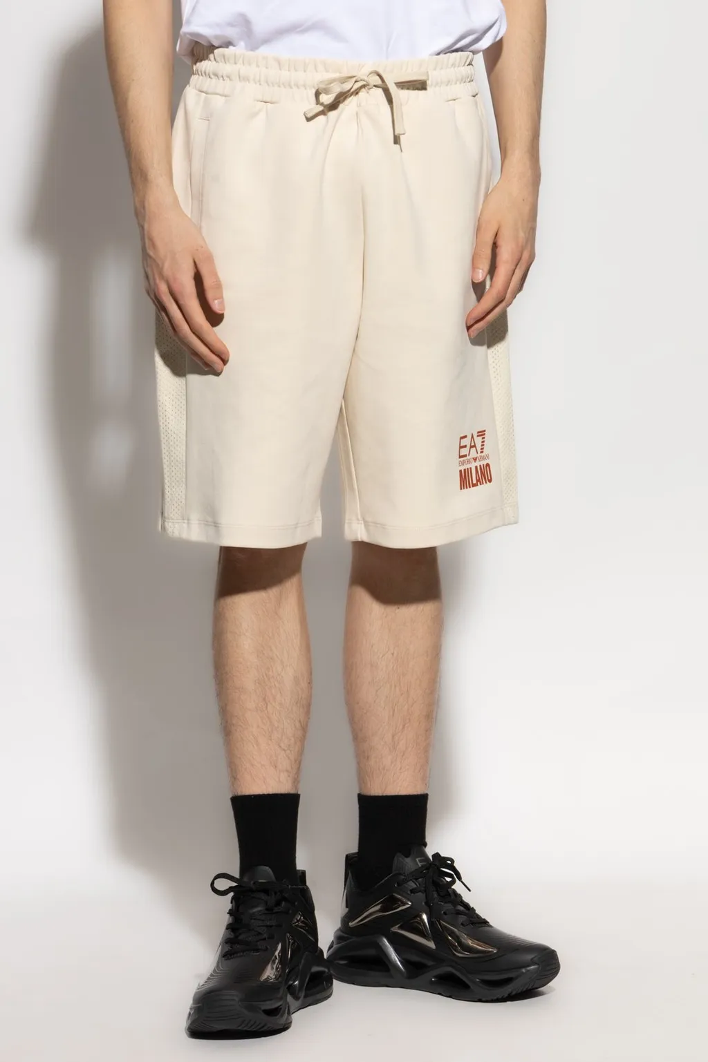 Ea7 Emporio Armani Logo Print Shorts
