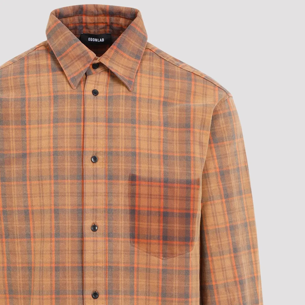 Egonlab Plaid Long Sleeve Shirt