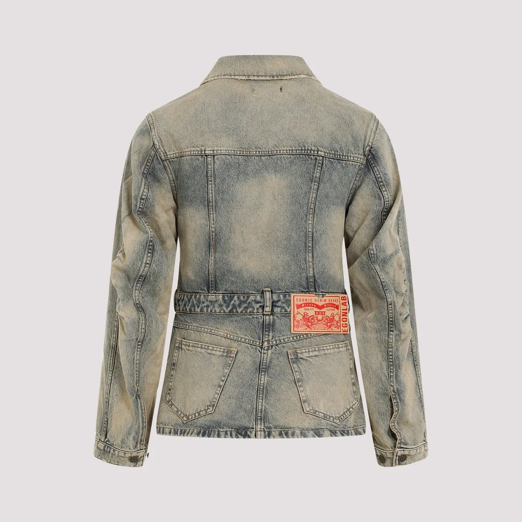 Egonlab Belted Denim Jacket