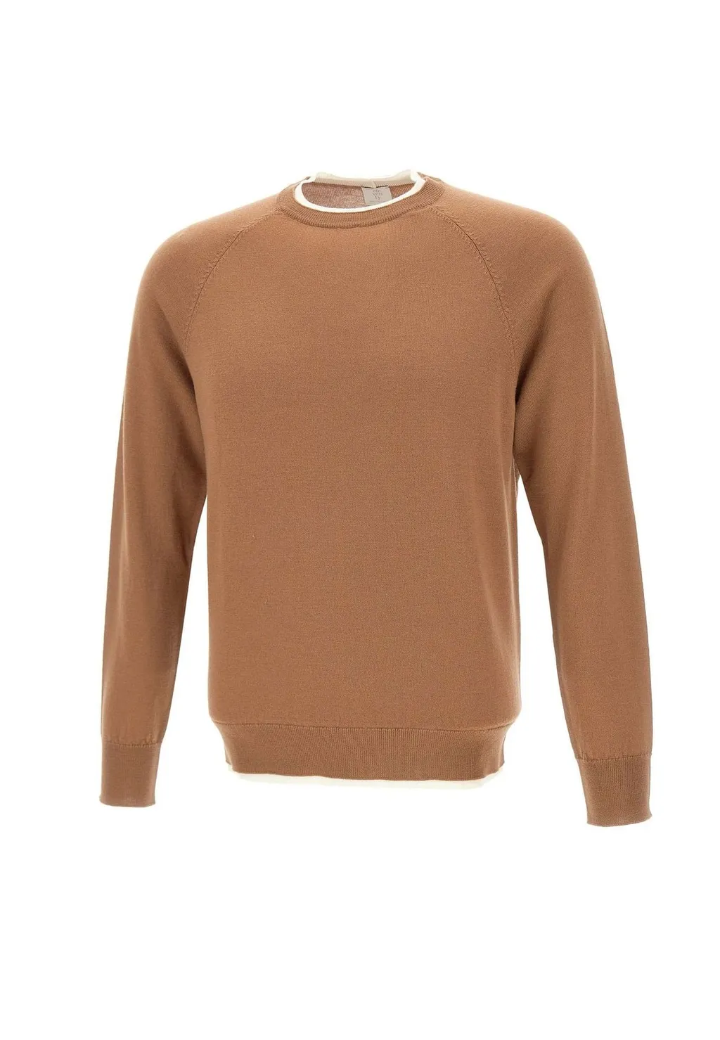 Eleventy Platinum Ribbed Crew Neck Sweater