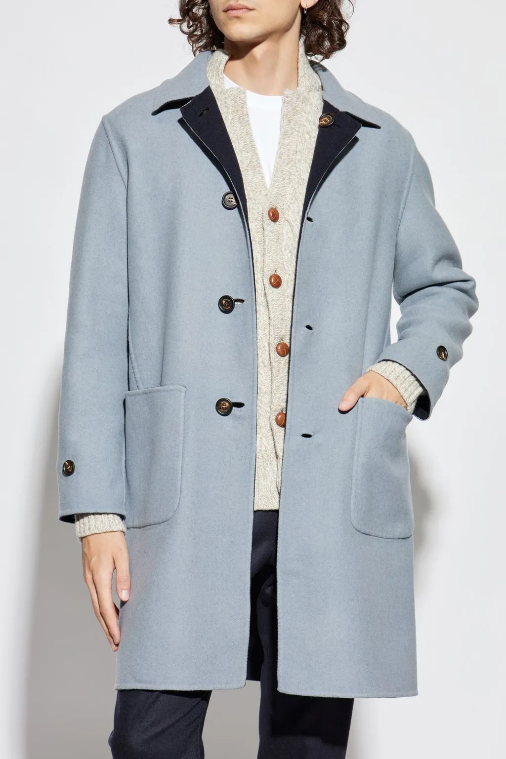 Eleventy Double-Sided Reversible Coat