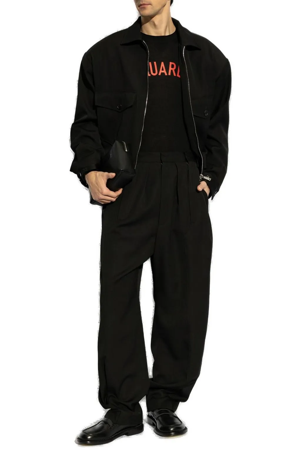Dsquared2 Zip-Up Cropped Jacket