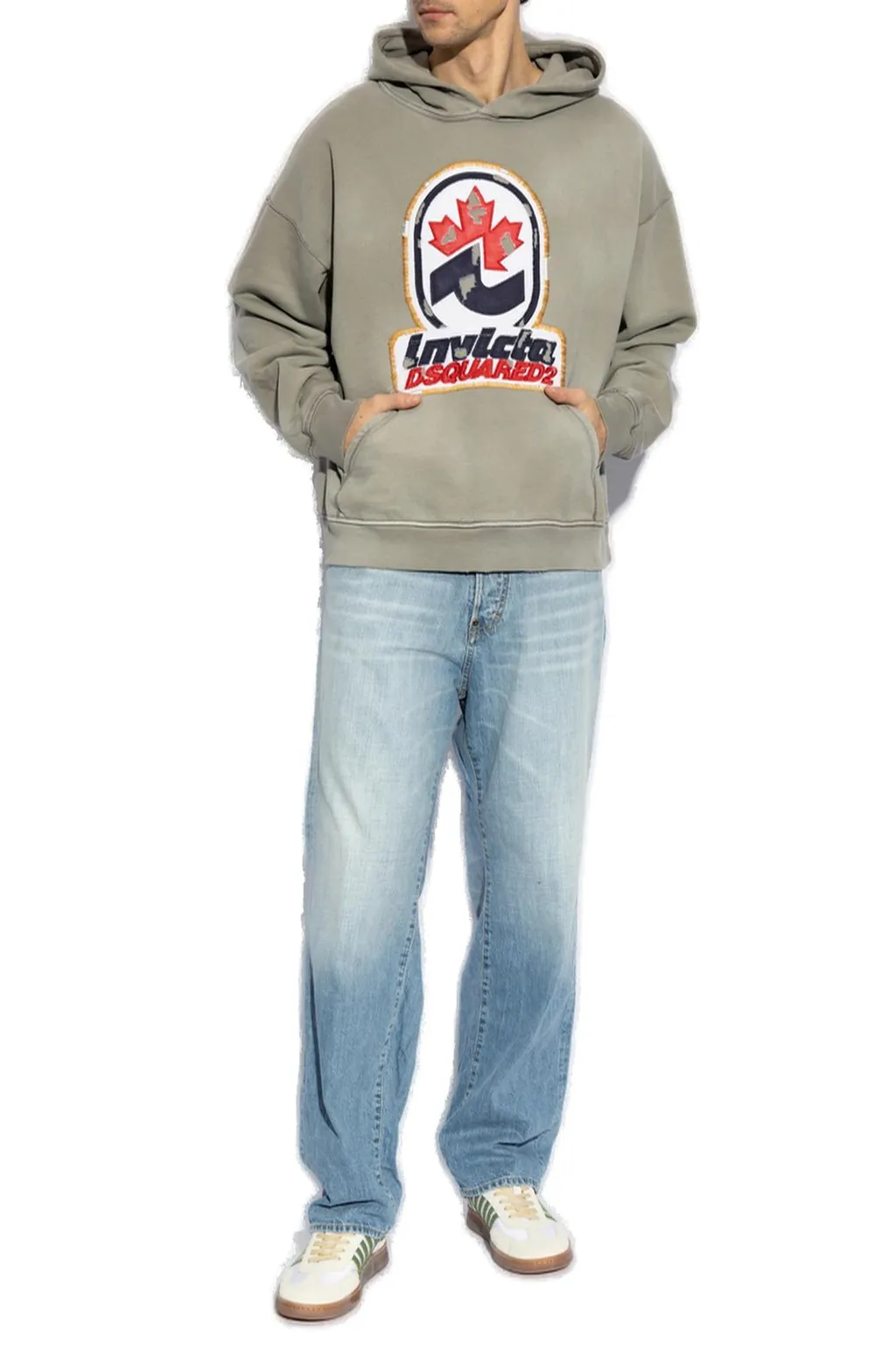Dsquared2 Straight Leg Distressed Jeans