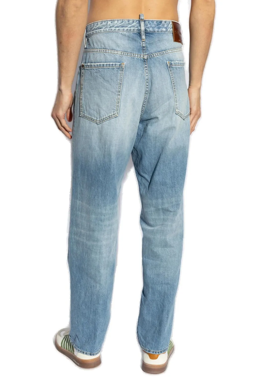 Dsquared2 Straight Leg Distressed Jeans