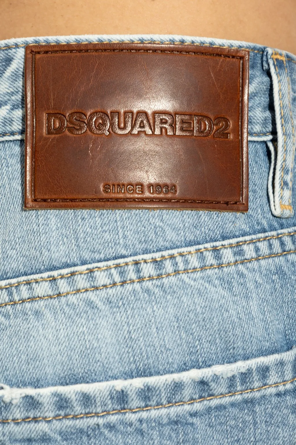 Dsquared2 Straight Leg Distressed Jeans